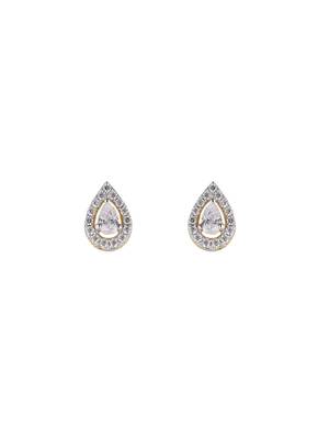 Gold plated stud earrings in sterling silver 2