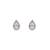 Gold plated stud earrings in sterling silver