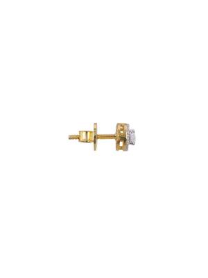 Gold plated stud earrings in sterling silver 3