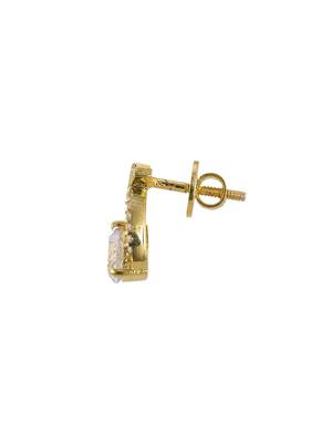 Gold plated stud earrings in sterling silver 3