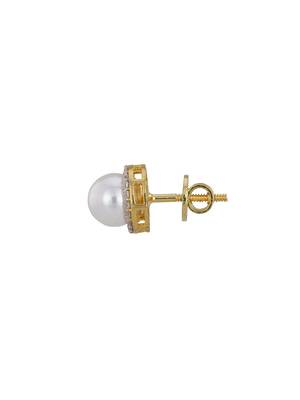 Gold plated stud earrings in sterling silver 3