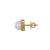 Gold plated stud earrings in sterling silver