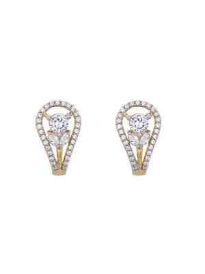 Gold plated earrings in sterling silver 2