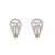 Gold plated earrings in sterling silver