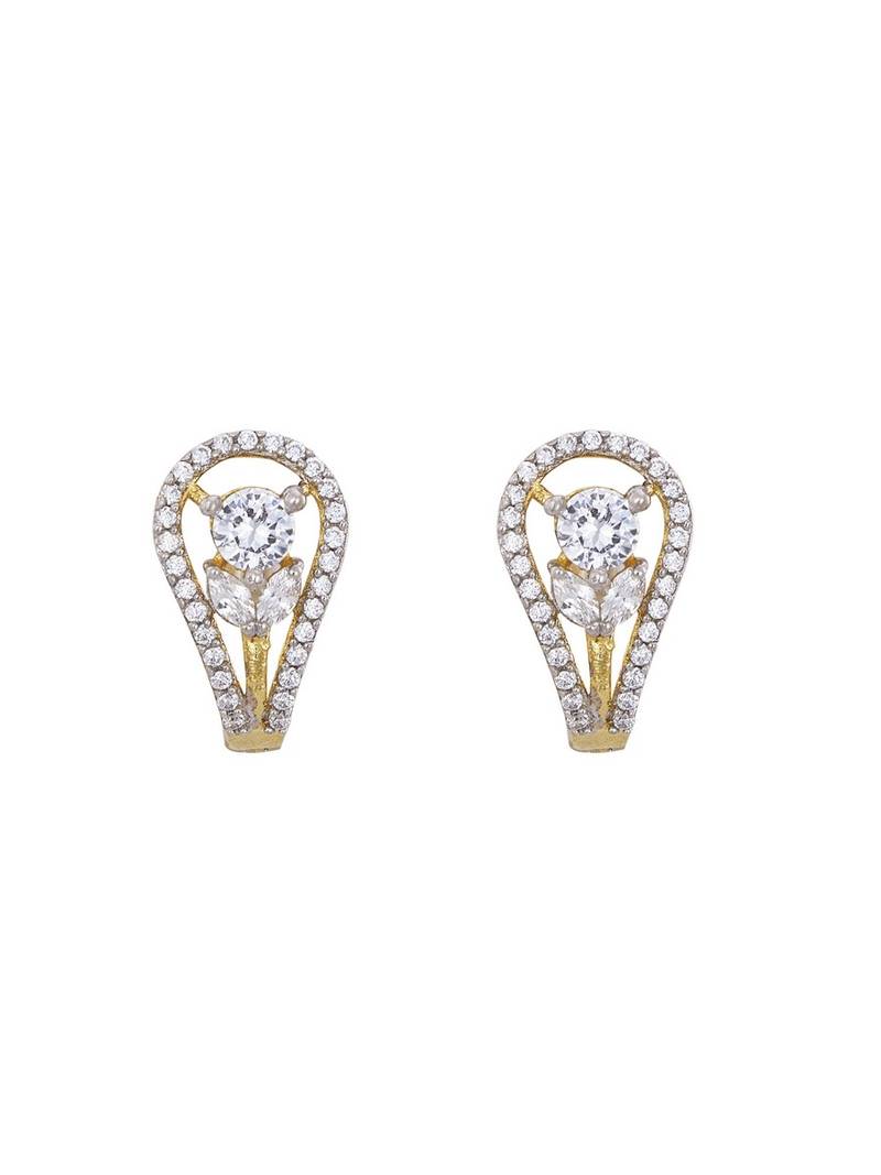Gold plated earrings in sterling silver