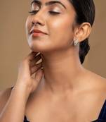 Gold plated earrings in sterling silver