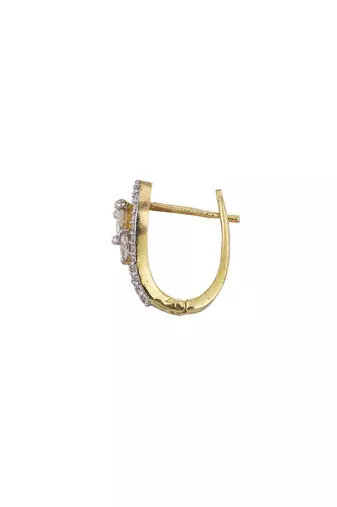 Gold plated earrings in sterling silver