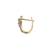 Gold plated earrings in sterling silver