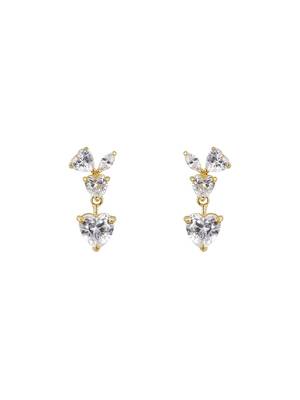 Gold plated earrings in sterling silver 2