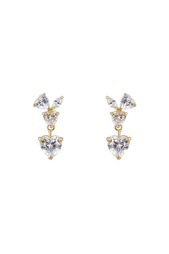 Gold plated earrings in sterling silver