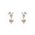 Gold plated earrings in sterling silver