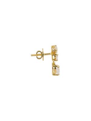 Gold plated earrings in sterling silver 3