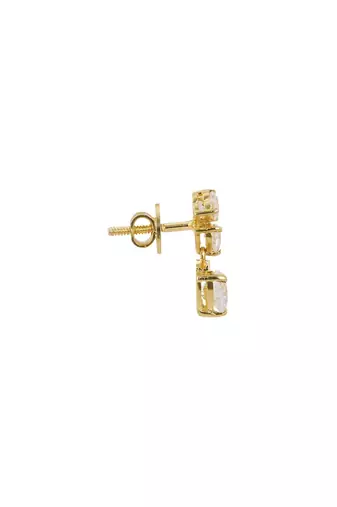 Gold plated earrings in sterling silver