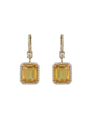 Gold plated earrings in sterling silver 2