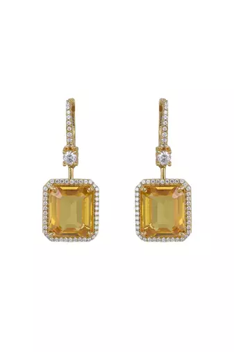 Gold plated earrings in sterling silver