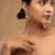 Gold plated earrings in sterling silver
