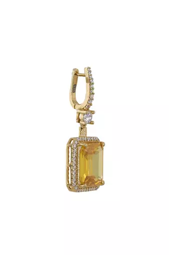 Gold plated earrings in sterling silver