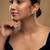 Gold plated dangler earrings in sterling silver