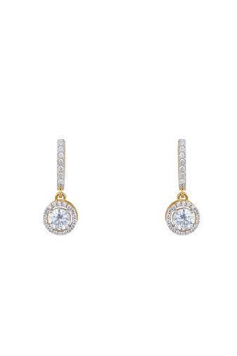 Gold plated earrings in sterling silver