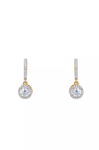 Gold plated earrings in sterling silver