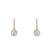 Gold plated earrings in sterling silver