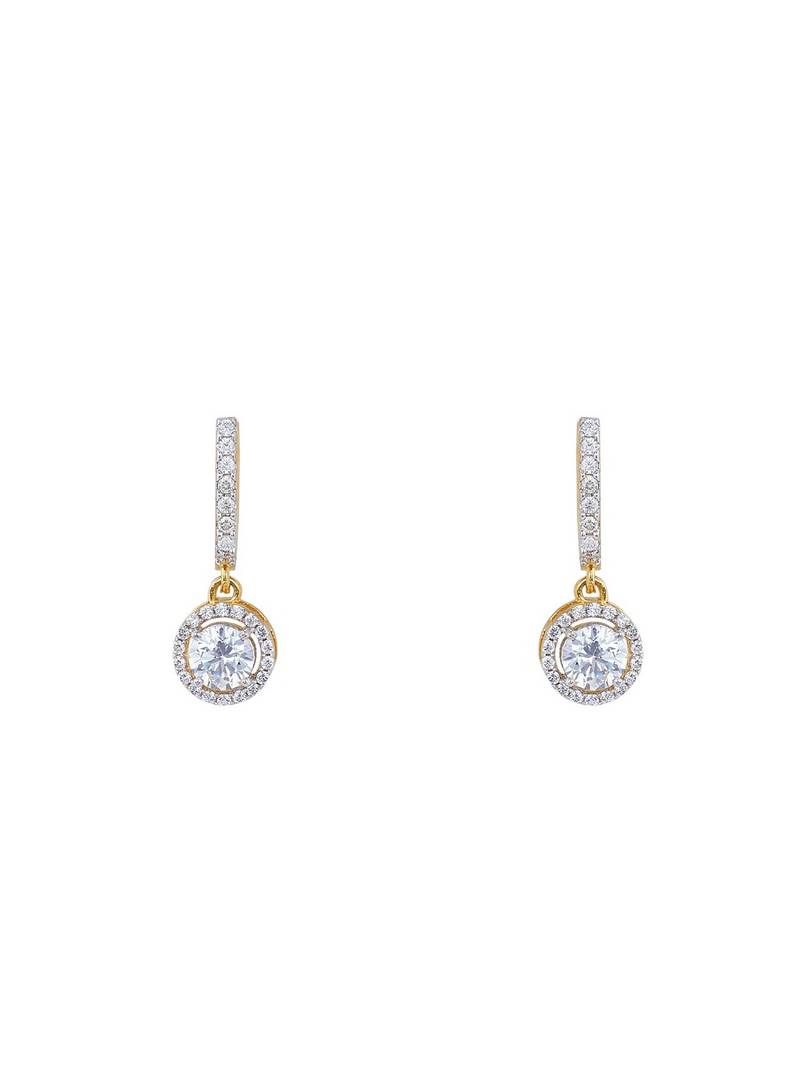 Gold plated earrings in sterling silver