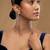 Gold plated stud earrings in sterling silver