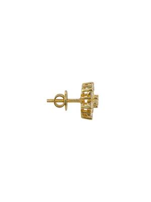 Gold plated stud earrings in sterling silver 3
