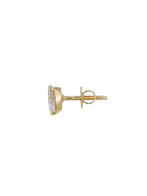 Gold plated stud earrings in sterling silver 3