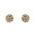 Gold plated stud earrings in sterling silver