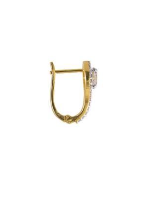 Gold plated stud earrings in sterling silver 3