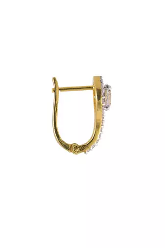 Gold plated stud earrings in sterling silver