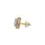 Gold plated stud earrings in sterling silver