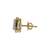 Gold plated stud earrings in sterling silver