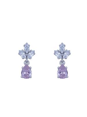 Silver plated dangler earrings in sterling silver 2