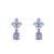 Silver plated dangler earrings in sterling silver