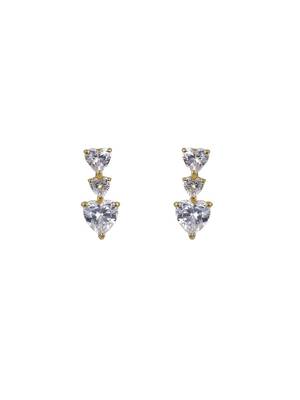 Gold plated earrings in sterling silver 2