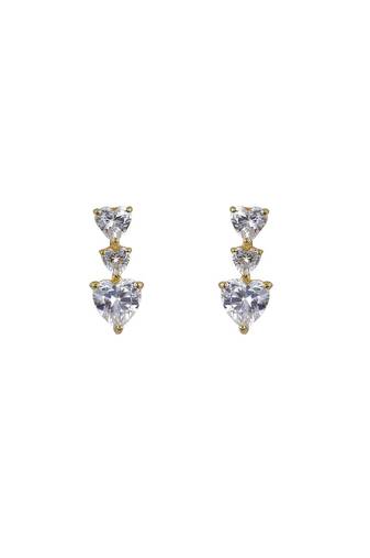 Gold plated earrings in sterling silver