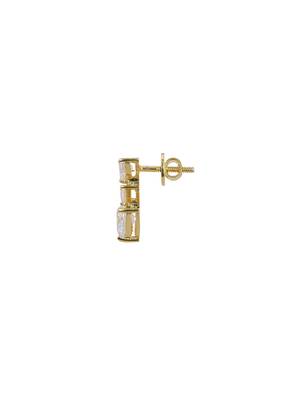 Gold plated earrings in sterling silver 3