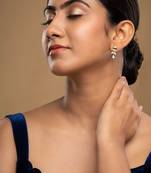 Gold plated earrings in sterling silver