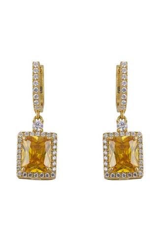 Gold plated dangler earrings in sterling silver