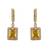 Gold plated dangler earrings in sterling silver