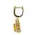 Gold plated dangler earrings in sterling silver