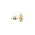 Gold plated stud earrings in sterling silver
