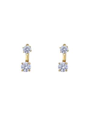 Gold plated earrings in sterling silver 2