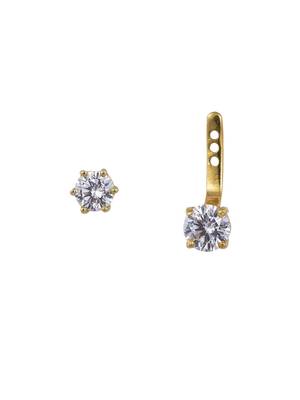 Gold plated earrings in sterling silver 3