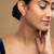 Gold plated stud earrings in sterling silver