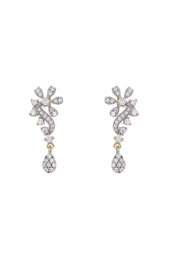 Gold plated earrings in sterling silver