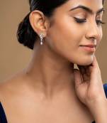 Gold plated earrings in sterling silver