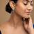 Gold plated earrings in sterling silver